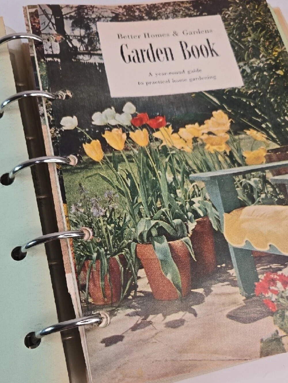 Vintage 1951 Better Homes & Gardens- Garden Book- 5 Ring Binder & Pamphlets